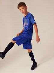 adidas Blue Football-Inspired Junior Predator Jersey - Image 2 of 11