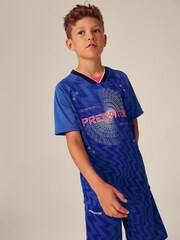 adidas Blue Football-Inspired Junior Predator Jersey - Image 4 of 11