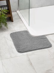 Grey Corner Bobble Bath Mat - Image 1 of 5