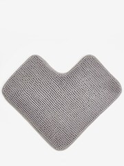 Grey Corner Bobble Bath Mat - Image 2 of 5