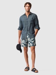 Rodd & Gunn Green Hardinge Swim Shorts - Image 3 of 5