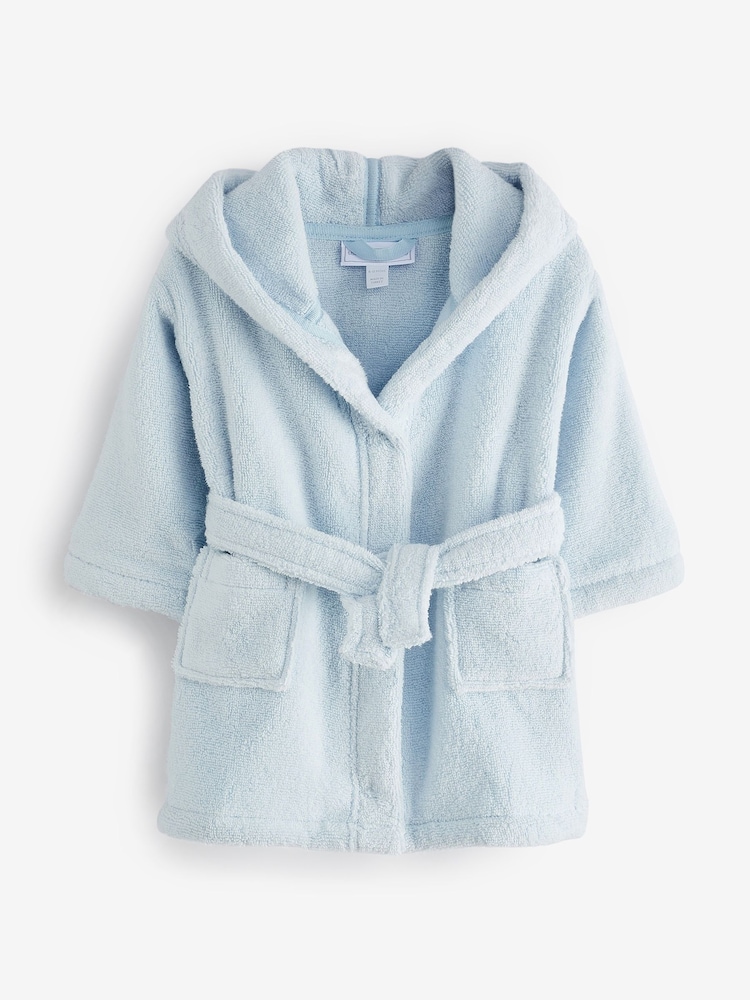 Bleu - Peignoir The White Company Bébé 100% coton - Image 3 of 5