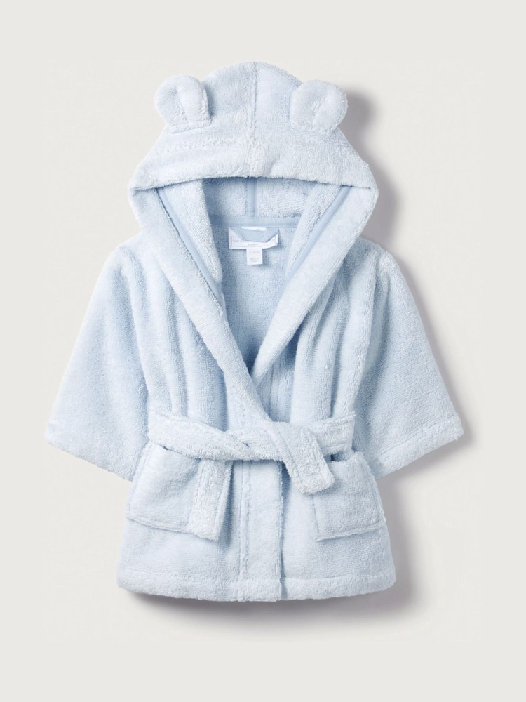 Bleu - Peignoir The White Company Bébé 100% coton - Image 4 of 5