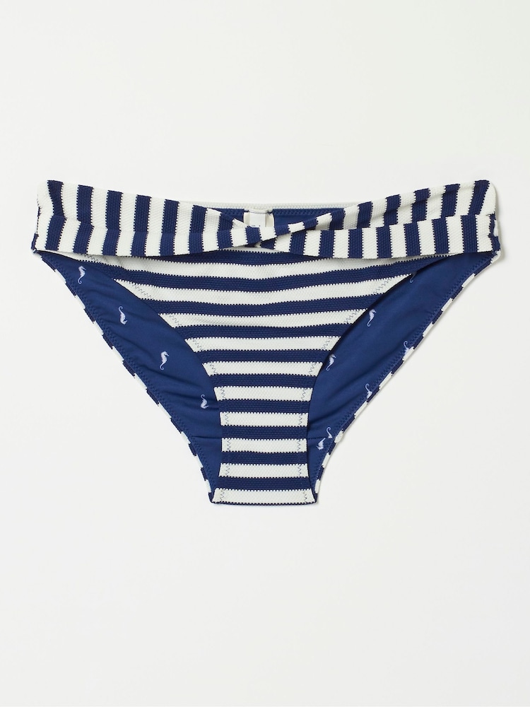 FatFace Breton Twist Blue Bikini Bottoms - Image 5 of 5