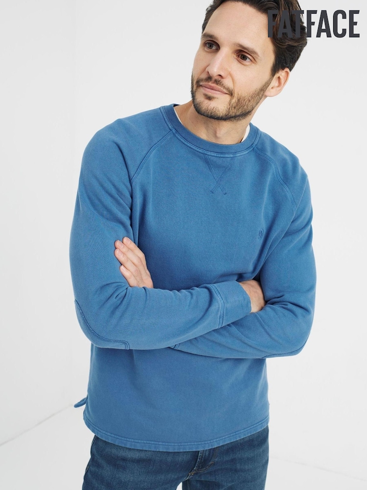 FatFace Blue Bay Crew Sweatshirt - Image 1 of 4 FatFace Blue Bay Crew Sweatshirt - Image 1 of 4