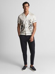 Reiss Ivory Fierro Cuban Collar Floral Shirt - Image 3 of 5