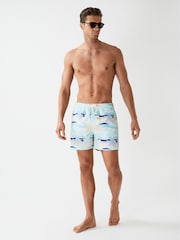 Reiss Multi Safari Desert Print Swim Shorts - Image 3 of 7