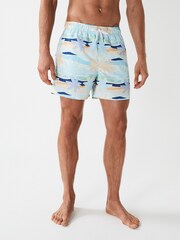 Reiss Multi Safari Desert Print Swim Shorts - Image 4 of 7