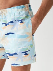 Reiss Multi Safari Desert Print Swim Shorts - Image 7 of 7