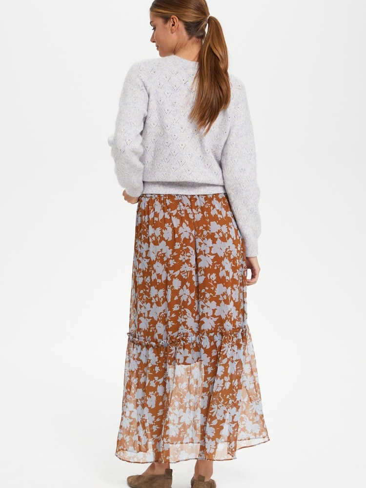 Saint Tropez Valerie Brown Skirt - Image 2 of 6 Saint Tropez Valerie Brown Skirt - Image 2 of 6