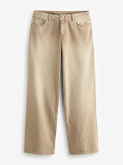 Beige Baggy Wide Leg Hourglass Jeans - Image 6 of 8