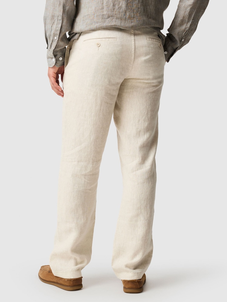 Rodd & Gunn Natural Spencer Bay Trousers - Image 2 of 5