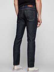 BOSS Dark Wash Maine Straight Fit Stretch Denim Jeans - Image 2 of 5
