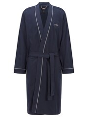 BOSS Blue Kimono 100% Cotton Robe - Image 3 of 3