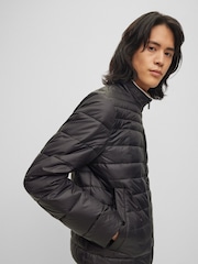 BOSS Black Water Repellent 3D Tape Logo Padded Quilted Jacket - Image 4 of 6