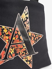 Black/Animal Initial Printed Lunch Bag - Image 5 of 5