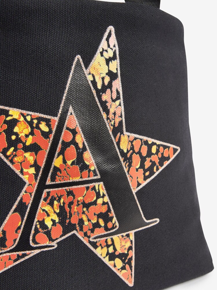 Black/Animal Initial Printed Lunch Bag - Image 5 of 5