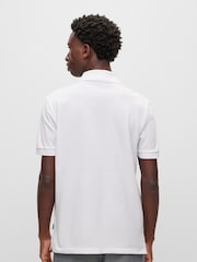 BOSS White Pallas Pima Cotton Polo Shirt - Image 3 of 5