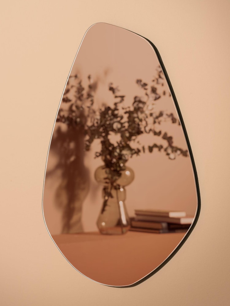 pt, Brown Organic Mirror - Image 1 of 4