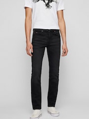 BOSS Black Wash Slim Fit Comfort Stretch Denim Jeans - Image 1 of 5