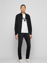 BOSS Black Wash Slim Fit Comfort Stretch Denim Jeans - Image 3 of 5