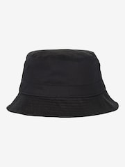 Barbour® International Black Nortan Drill 100% Cotton Sports Bucket Hat - Image 2 of 6