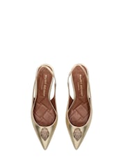 Kurt Geiger London Belgravia Eagle Sling Back Shoes - Image 5 of 5