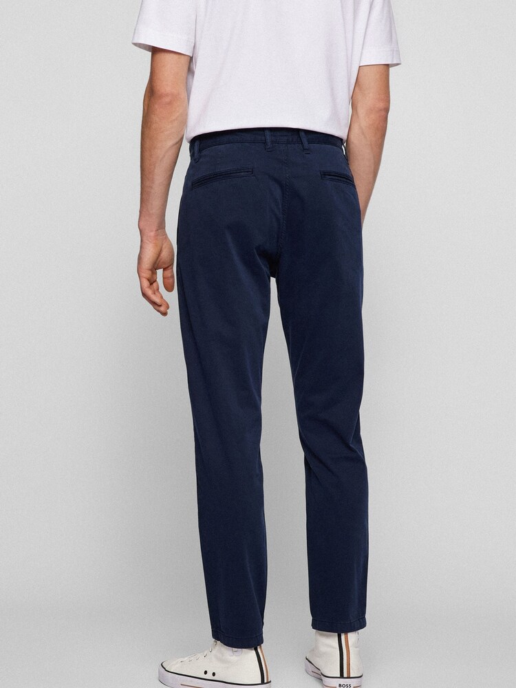 BOSS Dark Blue Schino Tapered Chinos - Image 2 of 5