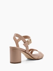Dune London Natural Standard Fit Merisa Block Heel Sandals - Image 4 of 6