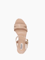 Dune London Natural Standard Fit Merisa Block Heel Sandals - Image 6 of 6