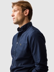 Rodd & Gunn Navy Blue Oxford Shirt - Image 4 of 6