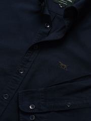 Rodd & Gunn Navy Blue Oxford Shirt - Image 6 of 6