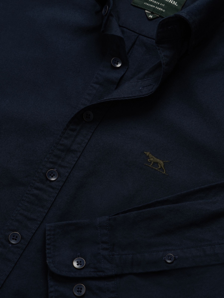 Rodd & Gunn Navy Blue Oxford Shirt - Image 6 of 6