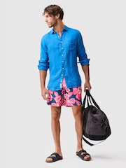 Rodd & Gunn Pink Broadford Swim Shorts - Image 3 of 5