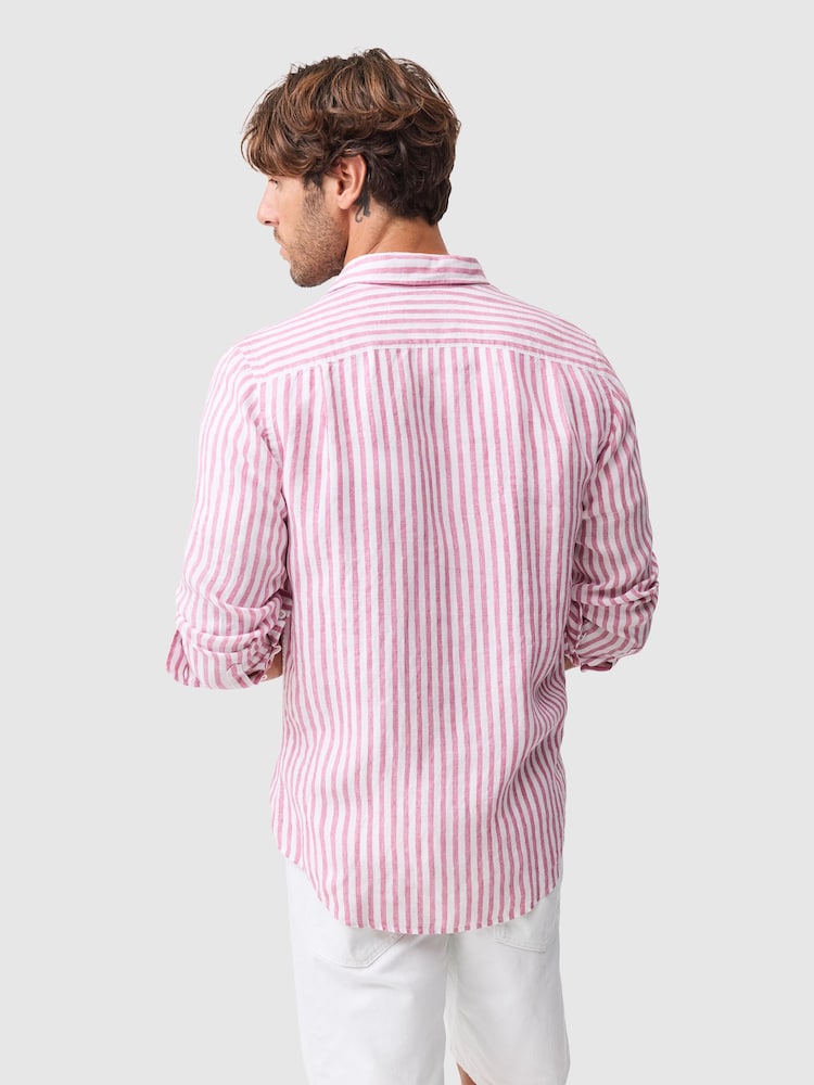 Rodd & Gunn Pink Seadown Sports Fit Shirt - Image 2 of 5