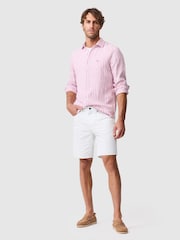 Rodd & Gunn Pink Seadown Sports Fit Shirt - Image 3 of 5