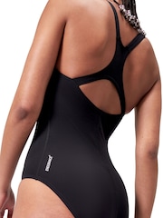 Speedo Black Endurance+ Kickback Swimsuit - Image 6 of 8