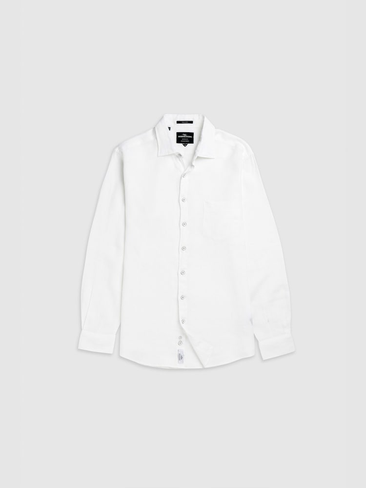 Rodd & Gunn White Coromandel Sports Fit Shirt - Image 1 of 2