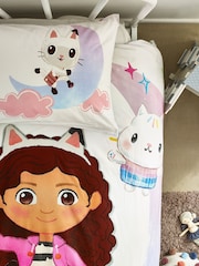 Gabby's Dollhouse White Character License Duvet Cover And Pillowcase Set - Image 9 of 11