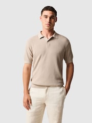 Rodd & Gunn Natural Amberley Knit Polo Shirts - Image 1 of 5