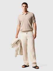 Rodd & Gunn Natural Amberley Knit Polo Shirts - Image 3 of 5