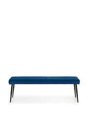 Julian Bowen Blue Luxe Low Bench - Image 3 of 3