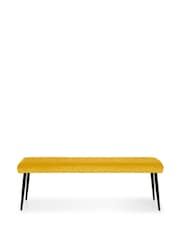 Julian Bowen Yellow Luxe Low Bench - Image 3 of 4