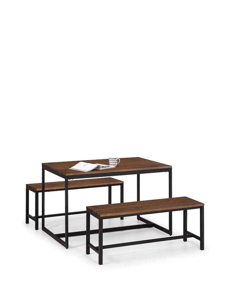 Julian Bowen Walnut Tribeca Bench - Image 2 of 4