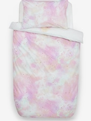 White Floral Unicorn Duvet Cover and Pillowcase Set - Image 9 of 10