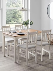 Julian Bowen Ivory Coxmoor Rectangular Dining Table - Image 1 of 4
