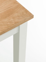 Julian Bowen White/Oak Coxmoor Square Dining Table - Image 4 of 4