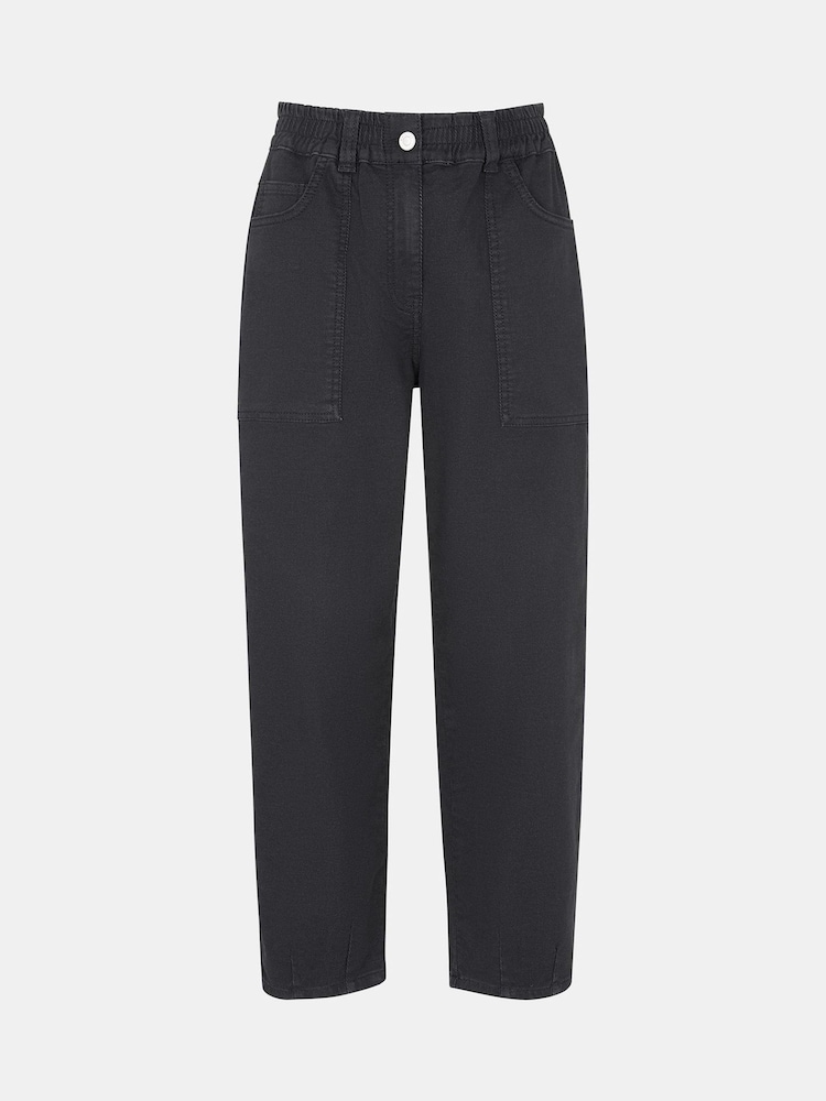 Whistles Black Casual Tessa 100% Cotton Trousers - Image 3 of 3 Whistles Black Casual Tessa 100% Cotton Trousers - Image 3 of 3