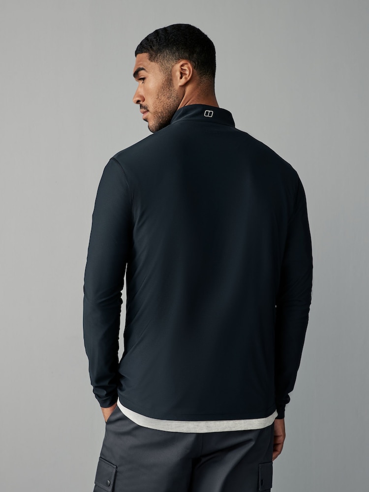 Berghaus Black Quarter Zip Base Sweatshirt - Image 2 of 5