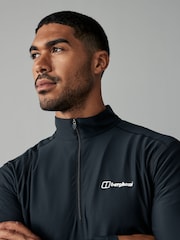 Berghaus Black Quarter Zip Base Sweatshirt - Image 4 of 5